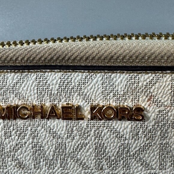 Michael Kors Jet Set Powder Blush Large Wallet/ Phone Case - Picture 4 of 15